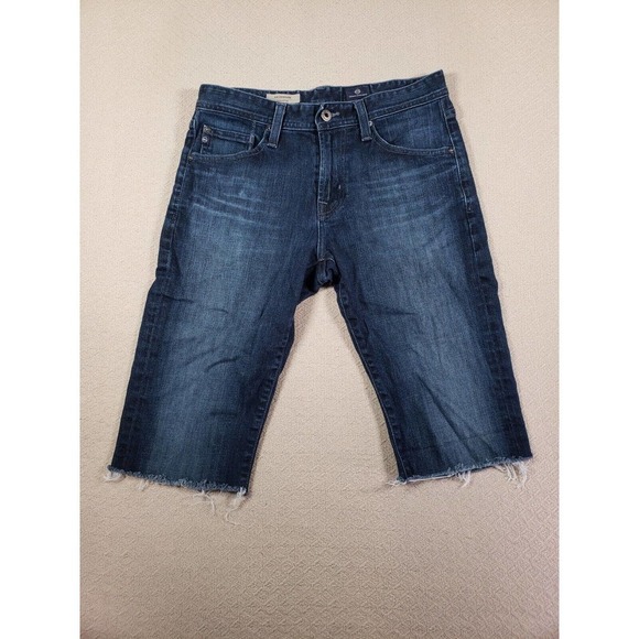 Adriano Goldschmied Shorts Mens 29 Denim Cut Off Raw Hem Cotton Blend Blue - Picture 1 of 16